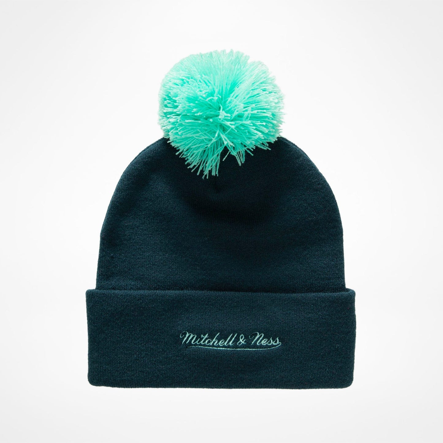 Mitchell & Ness Men's NHL Punch Out Pom Knit Kraken Knit Hat