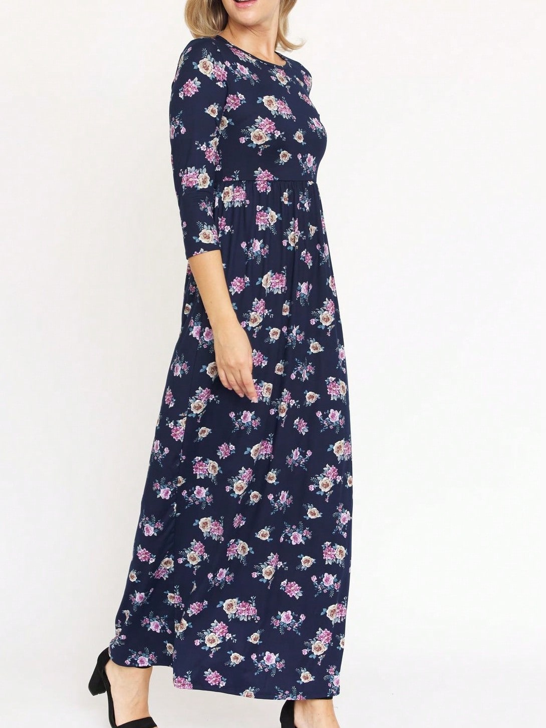 Tiered Tropical Sleeveless Leaves Floral  Maxi Long Woven Dress