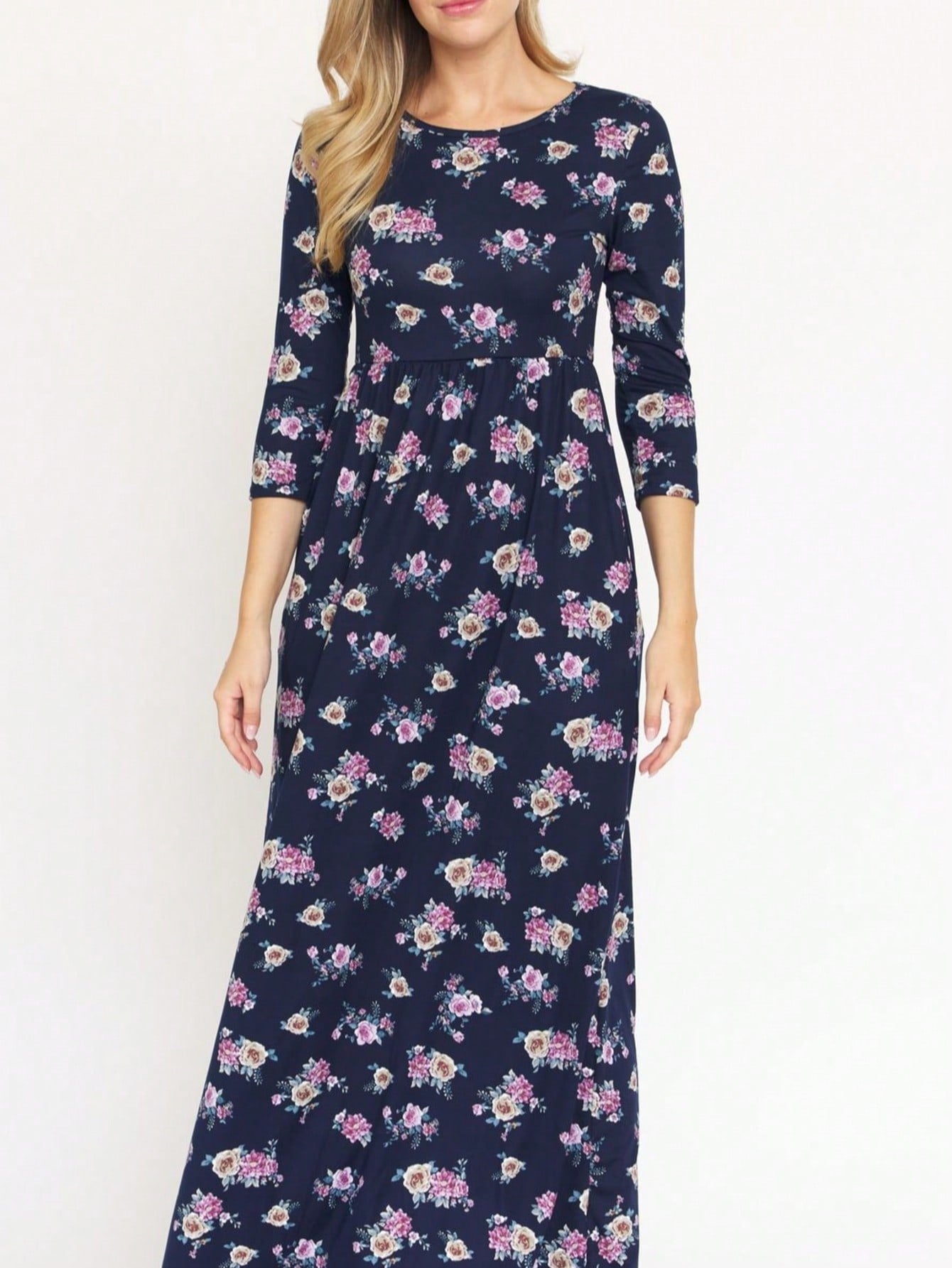 Tiered Tropical Sleeveless Leaves Floral  Maxi Long Woven Dress