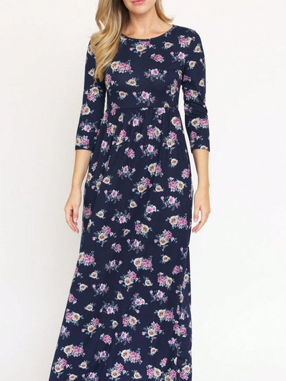 Tiered Tropical Sleeveless Leaves Floral  Maxi Long Woven Dress