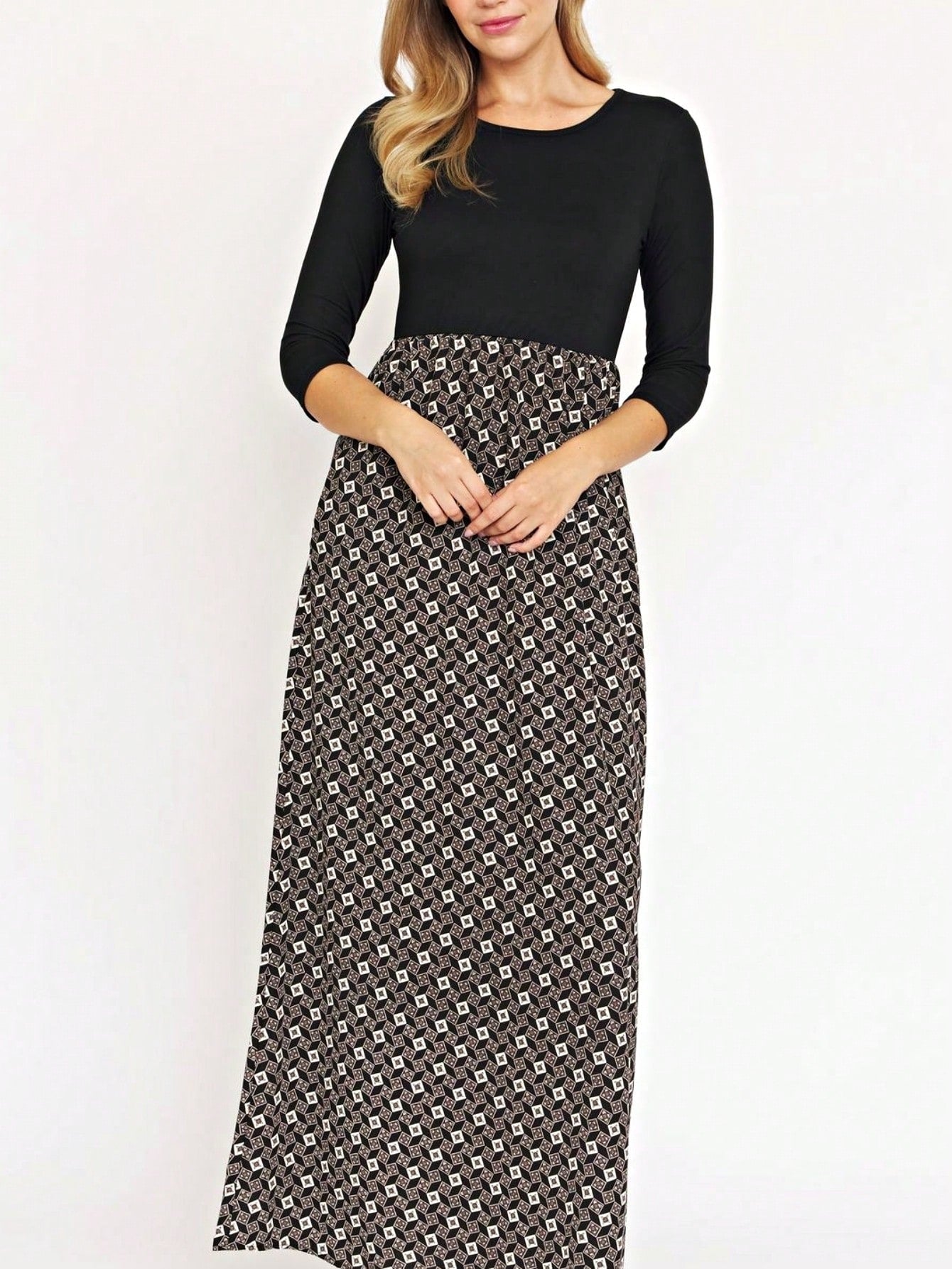 Tiered Tropical Sleeveless Leaves Floral  Maxi Long Woven Dress