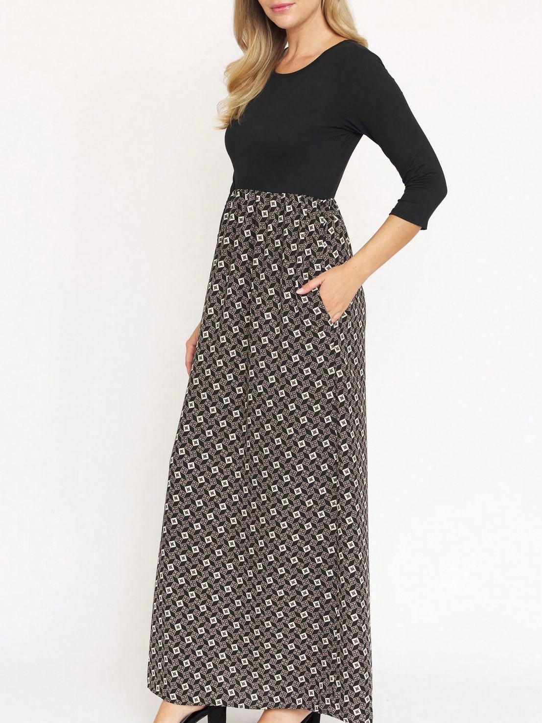 Tiered Tropical Sleeveless Leaves Floral  Maxi Long Woven Dress
