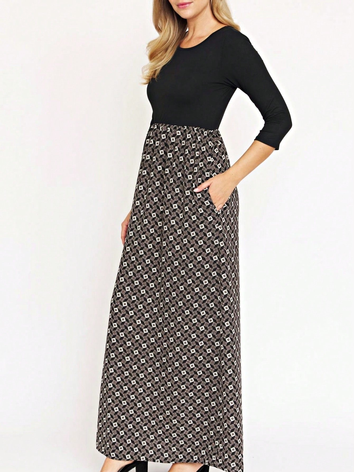 Tiered Tropical Sleeveless Leaves Floral  Maxi Long Woven Dress