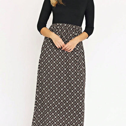 Tiered Tropical Sleeveless Leaves Floral  Maxi Long Woven Dress