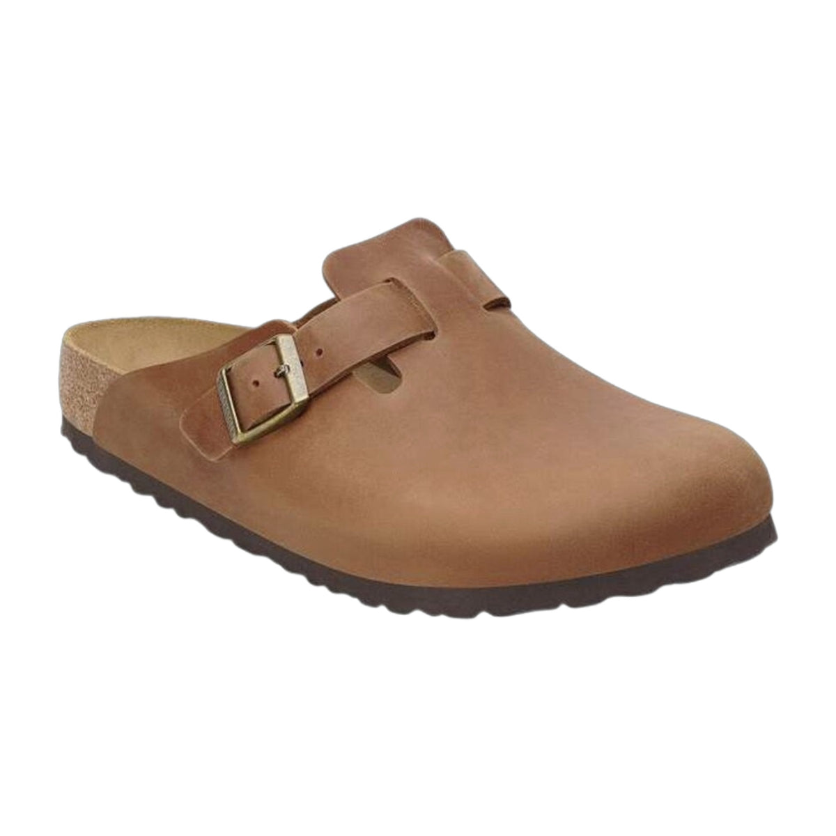 Birkenstock Unisex Boston natural Leather Cognac