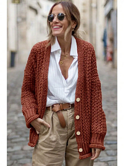 Boho Retro Crochet Knit Hollow Light Weight Dolman Batwing Sleeve Oversized Boyfriend Cardigan