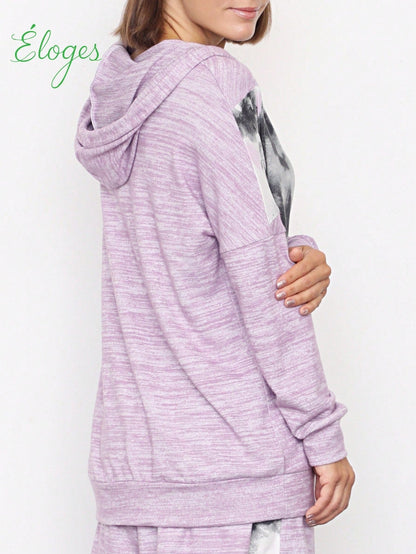 Boho Retro 90's Vintage  Preppy V Stitch  Stripe Knit Contrast Binding Brushed Soft Floral Raglan Sleeve Tunic Top Pullover Only