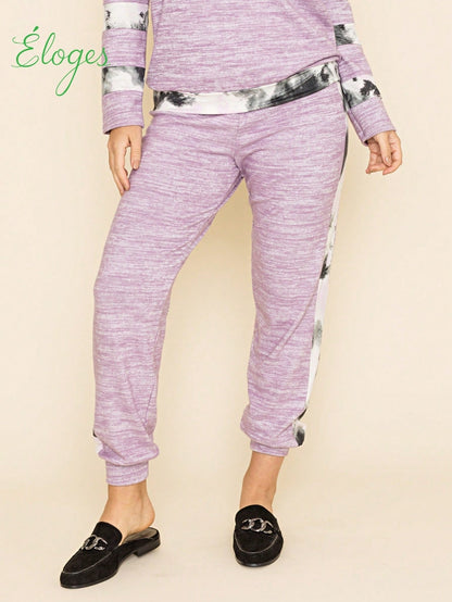 Boho Retro 60"S Geo Tie Die Knee Length Water Color Green Charcoal Leggings Bottom Pants Only