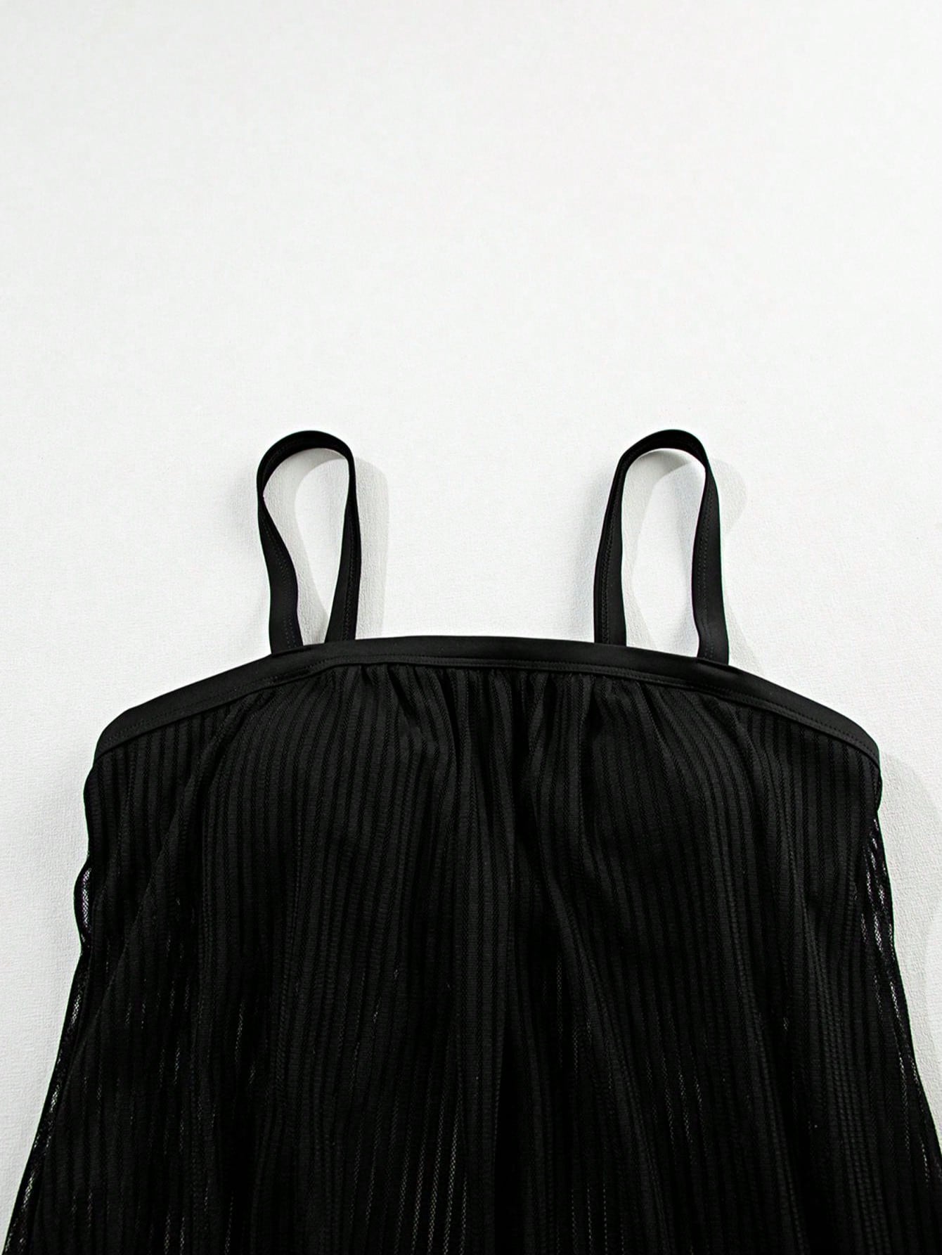 Elegant    Knitted Fabric    Beach    Summer  Tankini Swimsuit