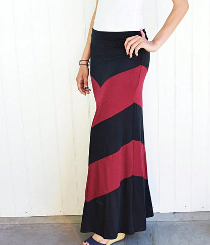 Boho Retro Knee Length Skirt Ditsy Floral