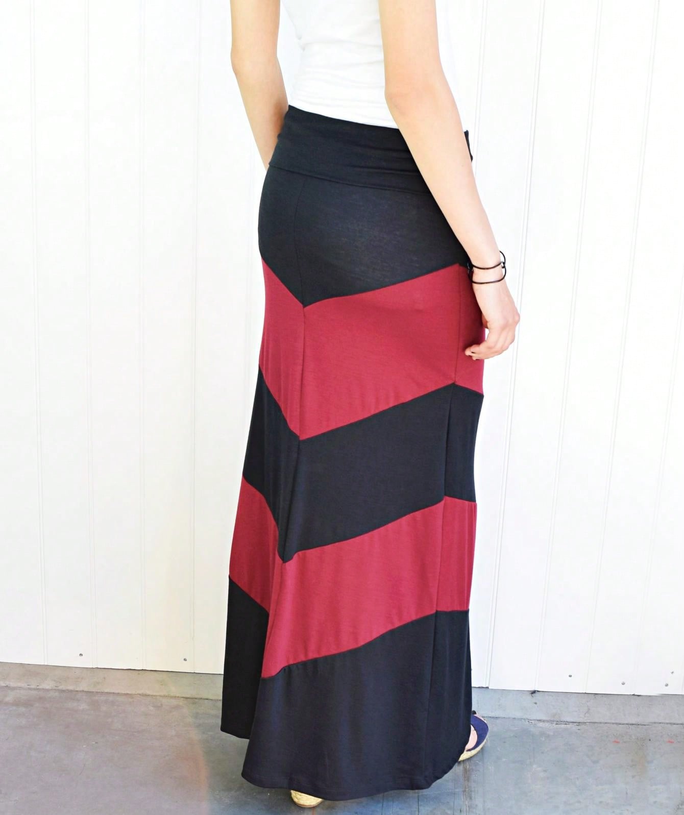 Boho Retro Knee Length Skirt Ditsy Floral