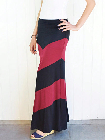 Boho Retro Knee Length Skirt Ditsy Floral