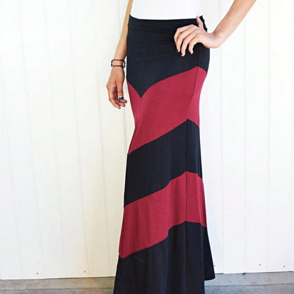 Boho Retro Knee Length Skirt Ditsy Floral