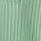 Cotton Mix Mint Green Striped V Neck Collared Bubble Sleeve Blouse