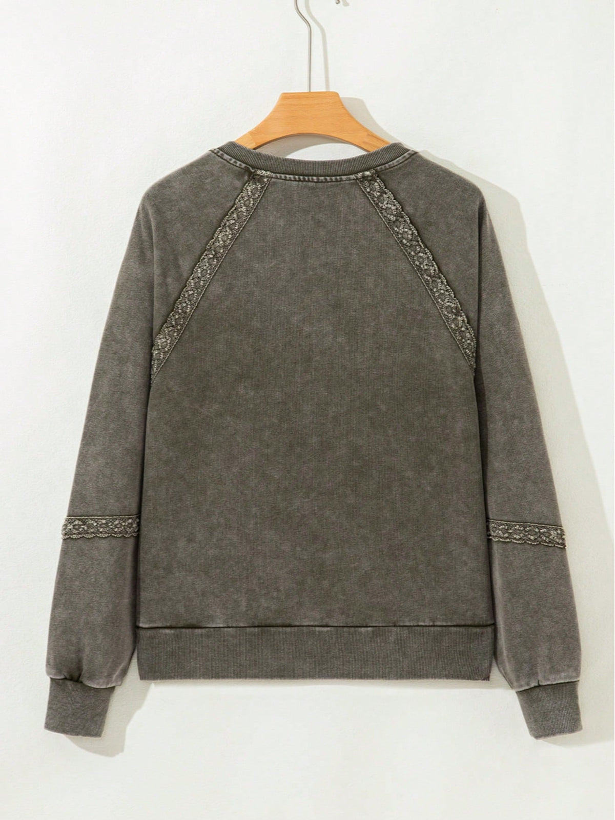 Boho Retro 60's Cotton Mix  Drop Shoulder Mineral Acid Washed Oversized Raglan Dolman Sweat Shirt