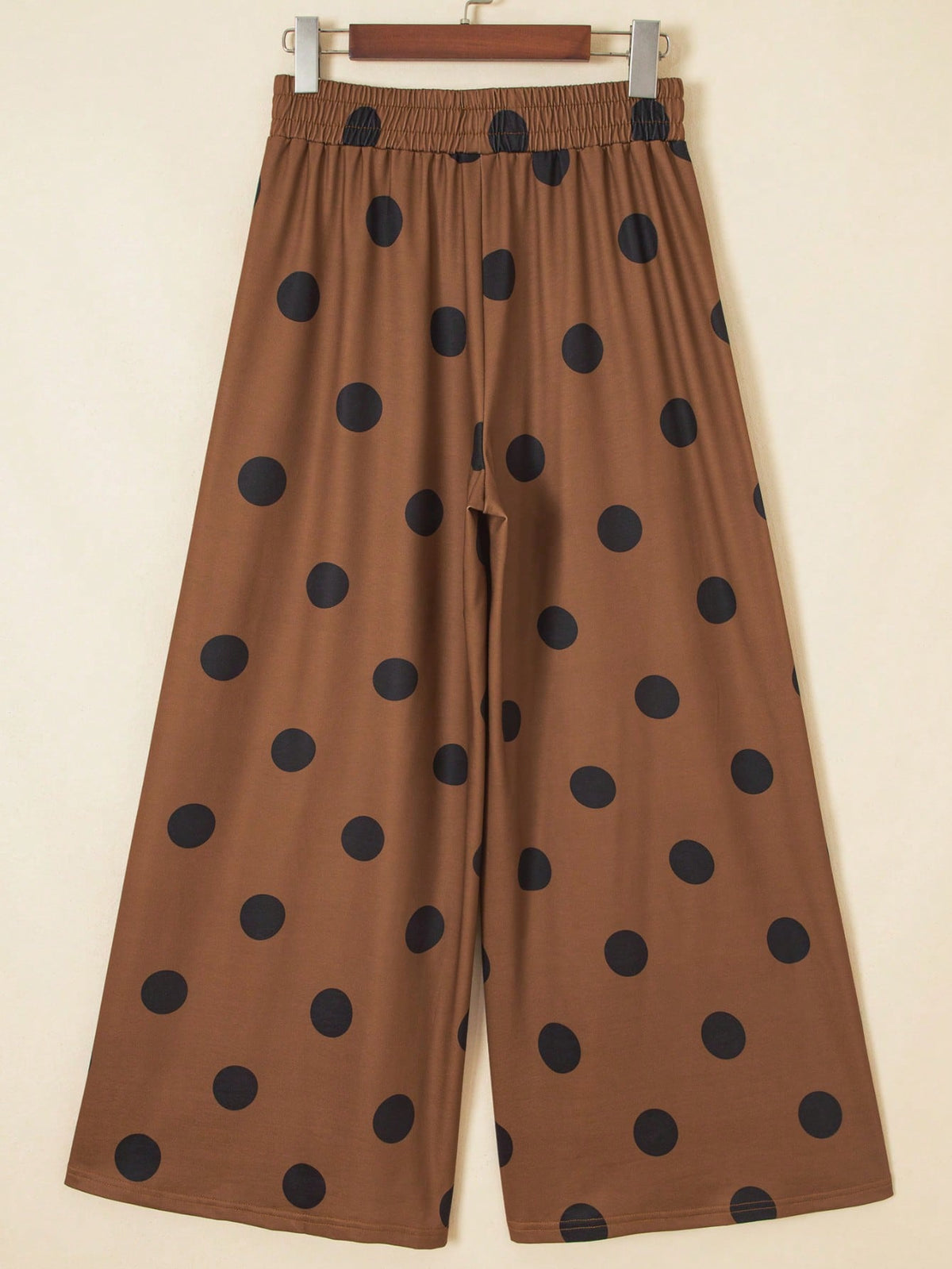 Pocket Polka Dot  Wide Leg Lounge Vintage Charcoal Navy Black Sage Log Pants Small To 3 XL Plus