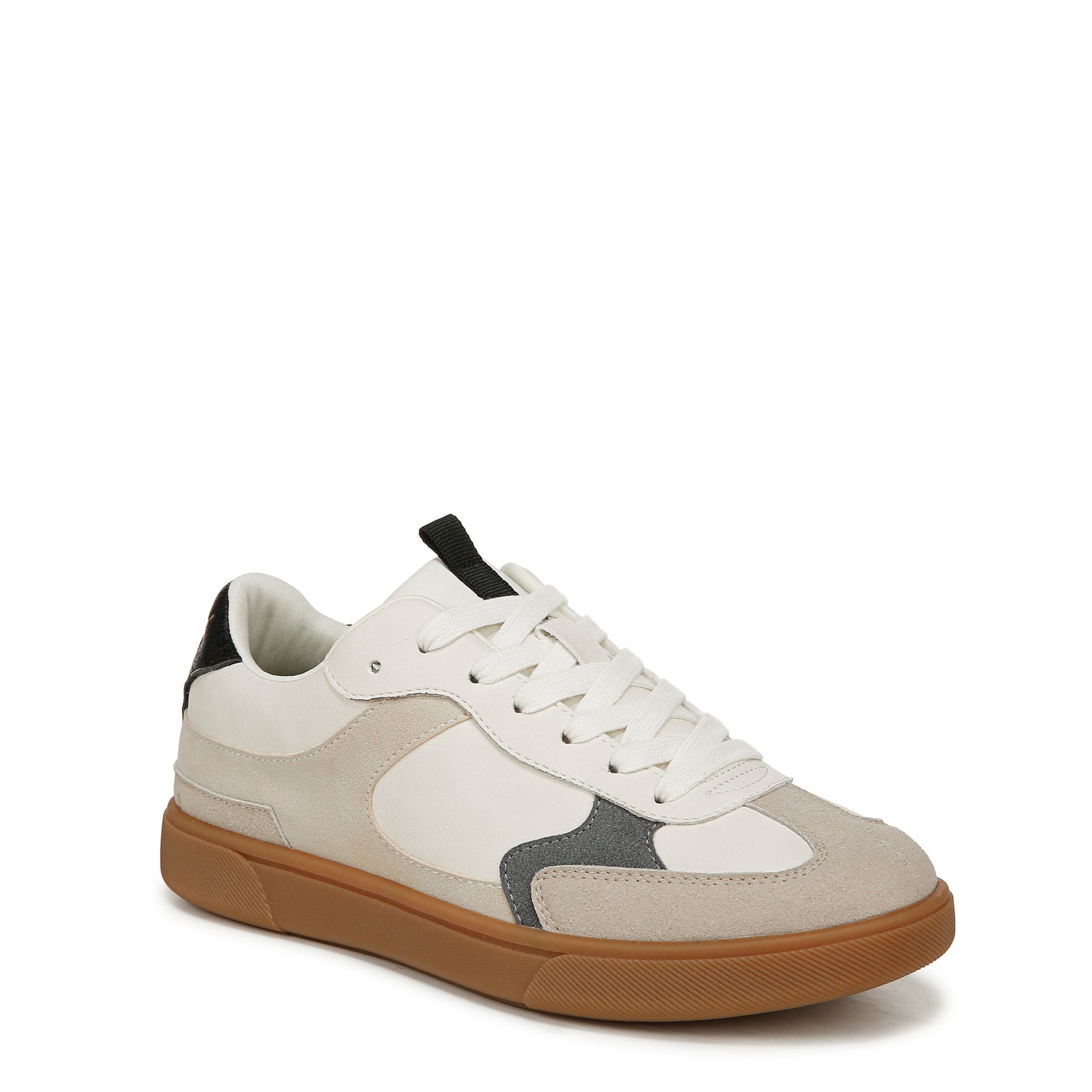 White/Sand Faux Leather