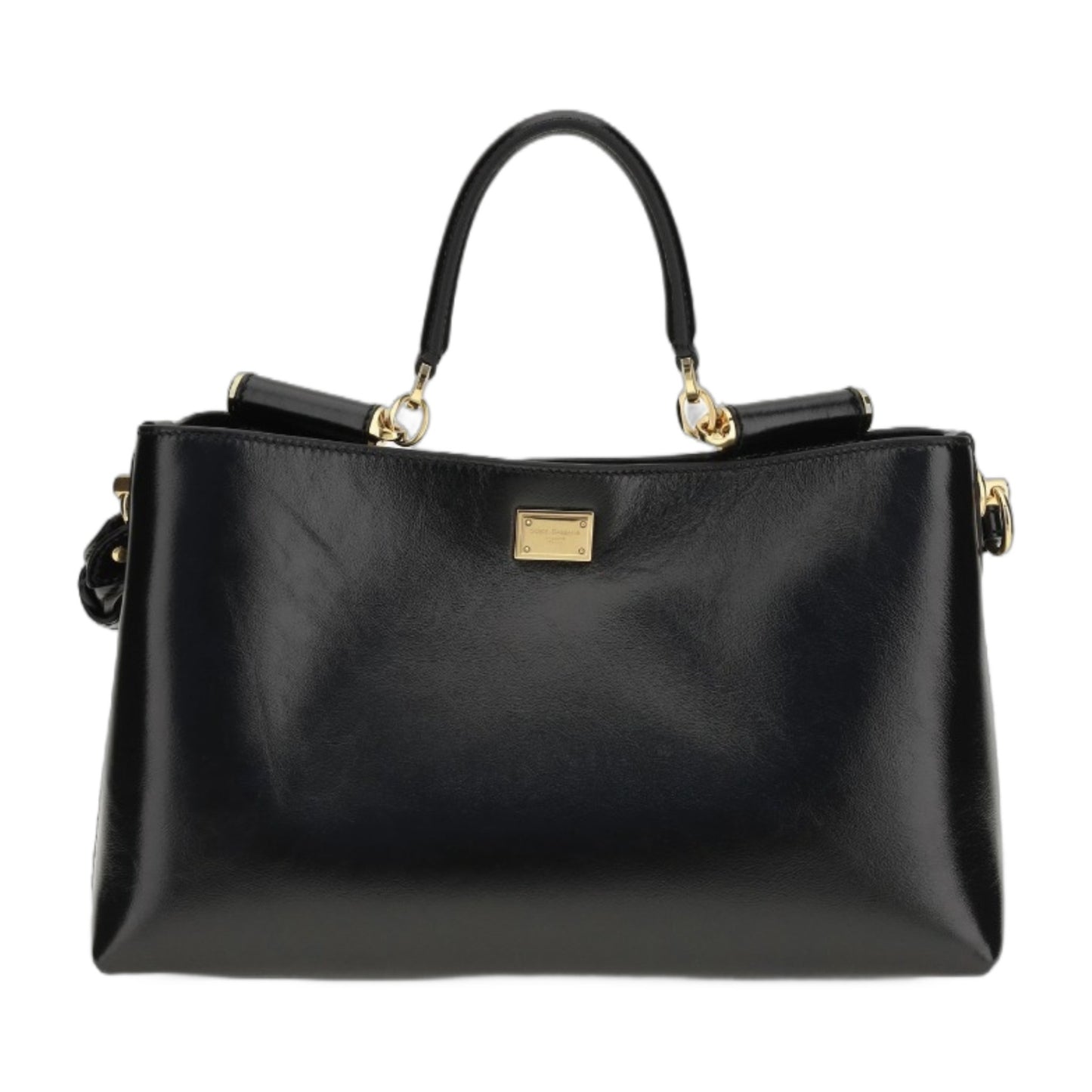 Handbag Vittoria Black Leather