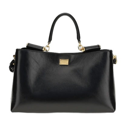 Handbag Vittoria Black Leather