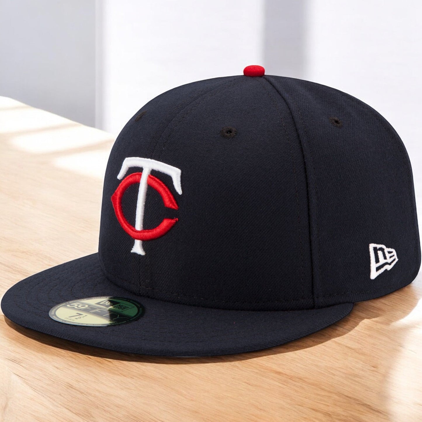 New Era Men's MLB Minnesota Twins 5950 Ac Perf Fitted Navy