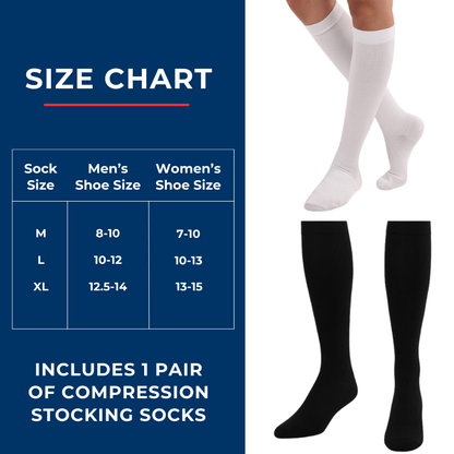 Medical Compression Stockings (Over The Calf)