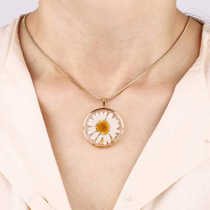 Mint & Lily Pressed Birth Flower Necklace