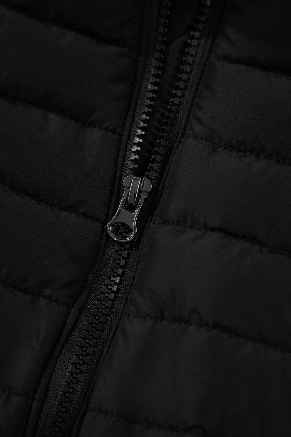 Threaded Pear Harper Quilted Zipped Puffer Vest