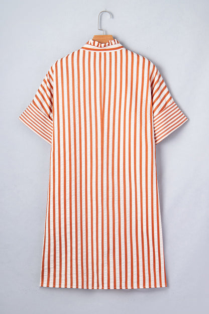 Threaded Pear Darcy Cuffs Shift Mini Dress