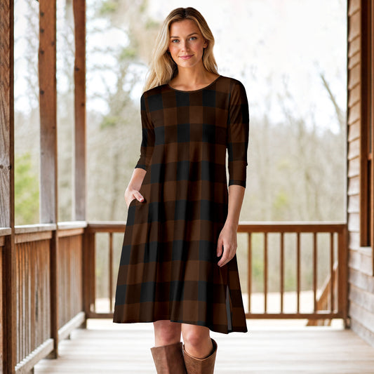Brown and Black-