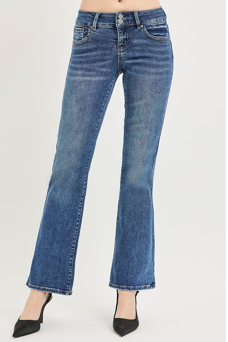 RISEN Tummy Control Low Rise Bootcut Jeans