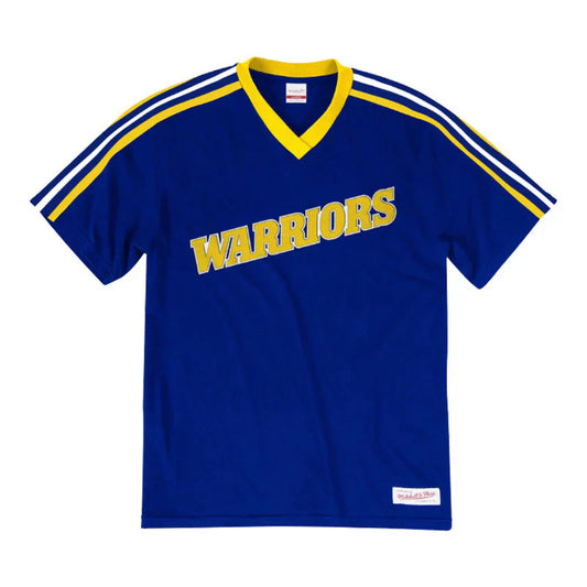 Youth Mitchell & Ness NBA Golden State Warriors Overtime Win V-Neck Tee