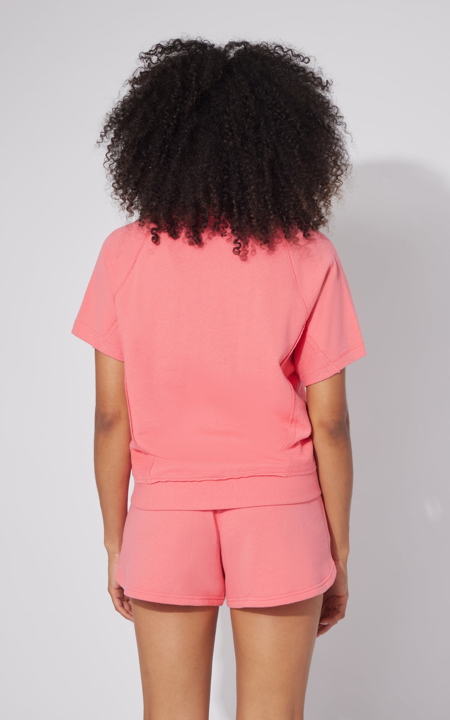 2 Pc Loop Terry Short Sleeve and Short Set