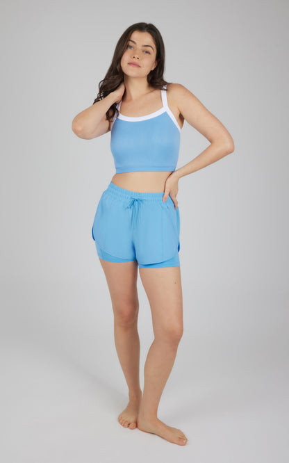 2 PC Seamless Bra Tank + Lightstreme 2 in 1 Short
