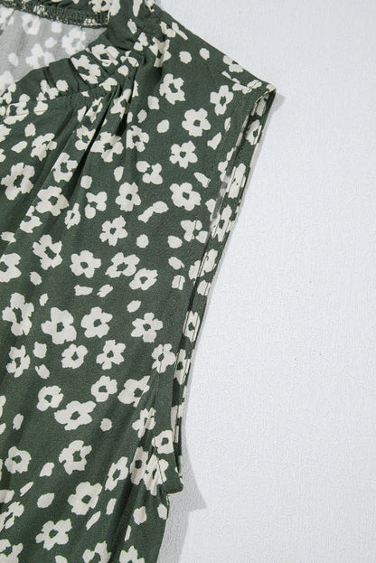 Threaded Pear Hazel Print Tunic Sleeveless Dress