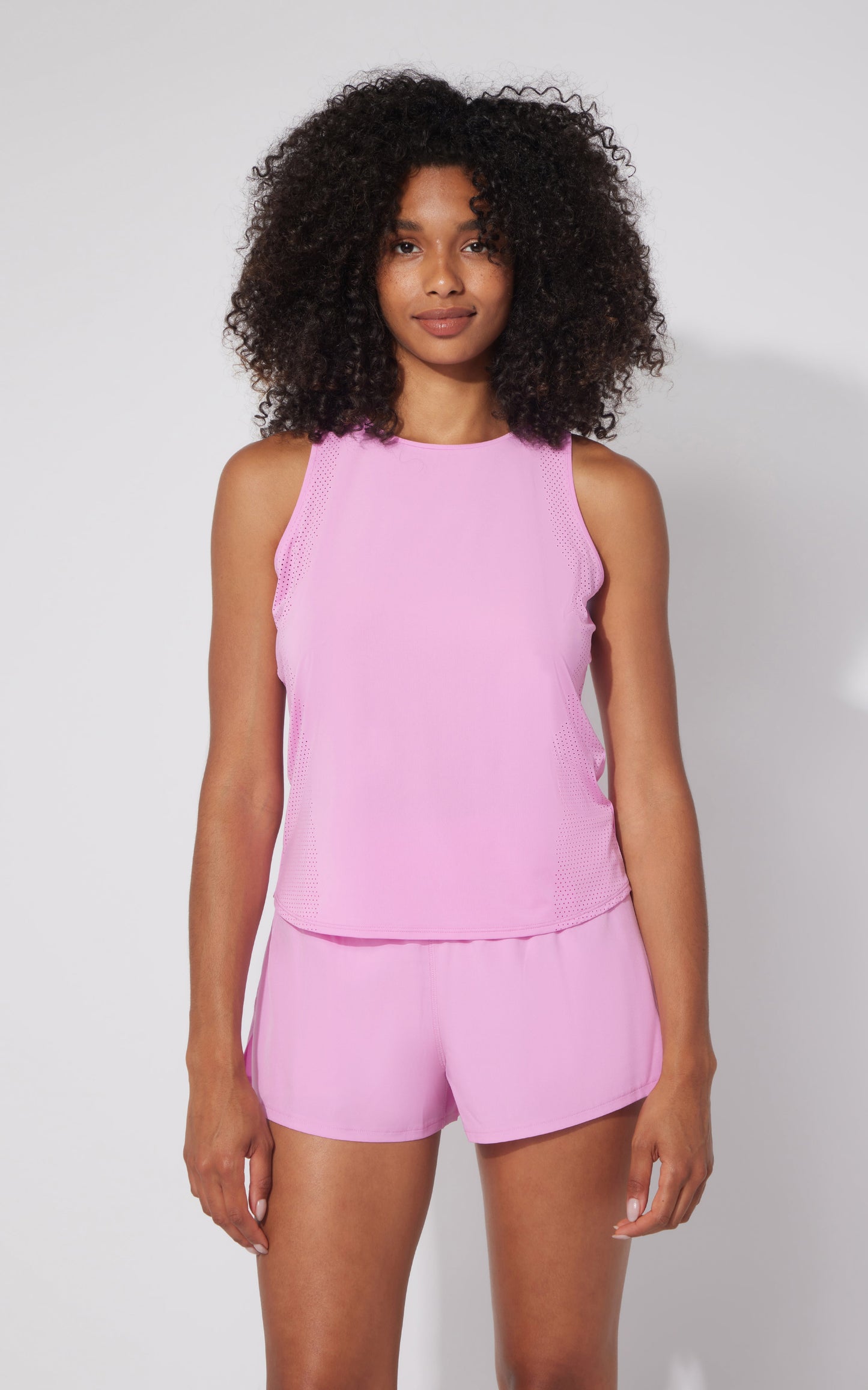 2 PC Laser Cut Tank and Lightstreme Love and Flutter Short Set