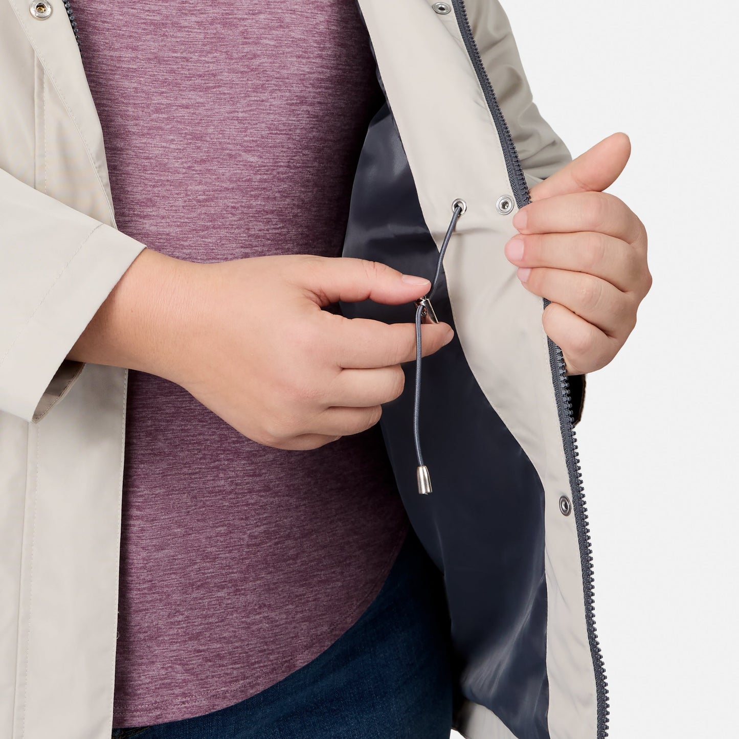 Women's Plus Size Rain Away Anorak Rain Jacket