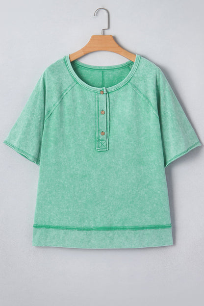 Threaded Pear Holland Mineral Wash T Shirt