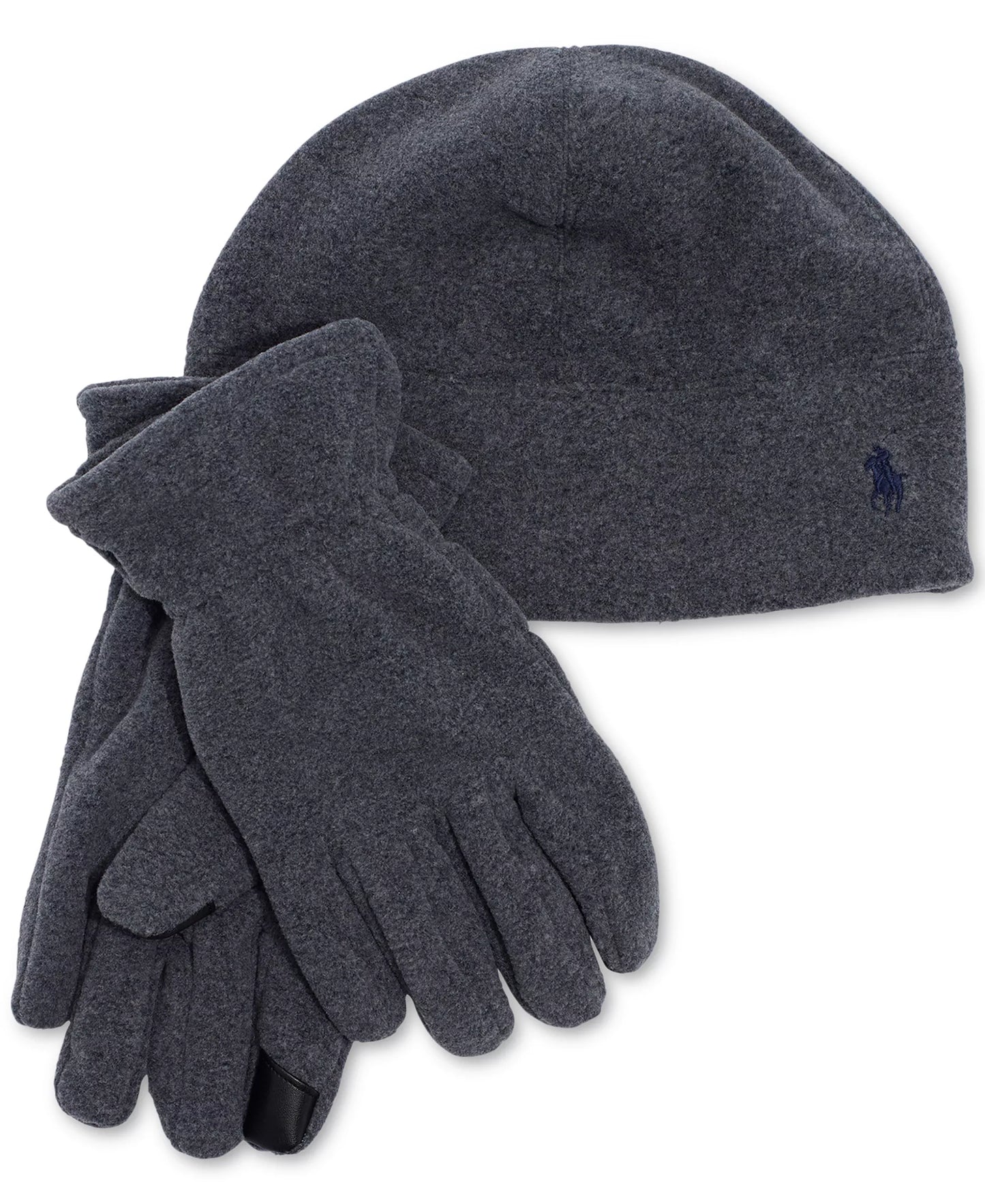 Polo Ralph Lauren Adult Fleece Gift Set Gloves & Beanie Gloves