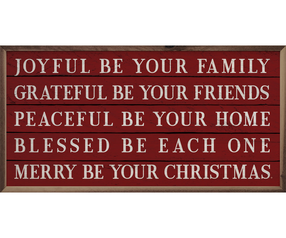 Kendrick Home Merry Be Your Christmas Red