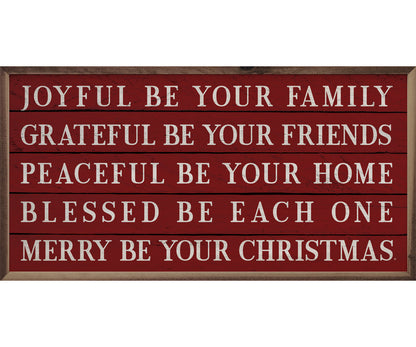 Kendrick Home Merry Be Your Christmas Red