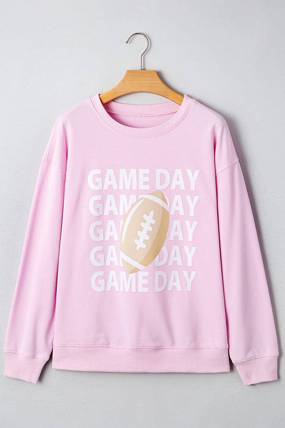 Threaded Pear Andi Rugby Print Casual Sweatshirt