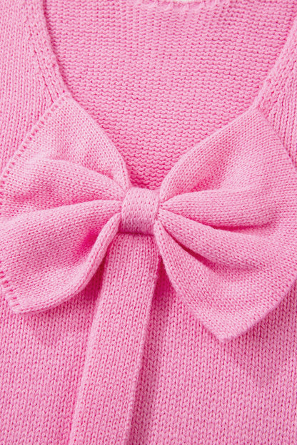 Threaded Pear Olivia Backless Bubble Sleeve Sweater