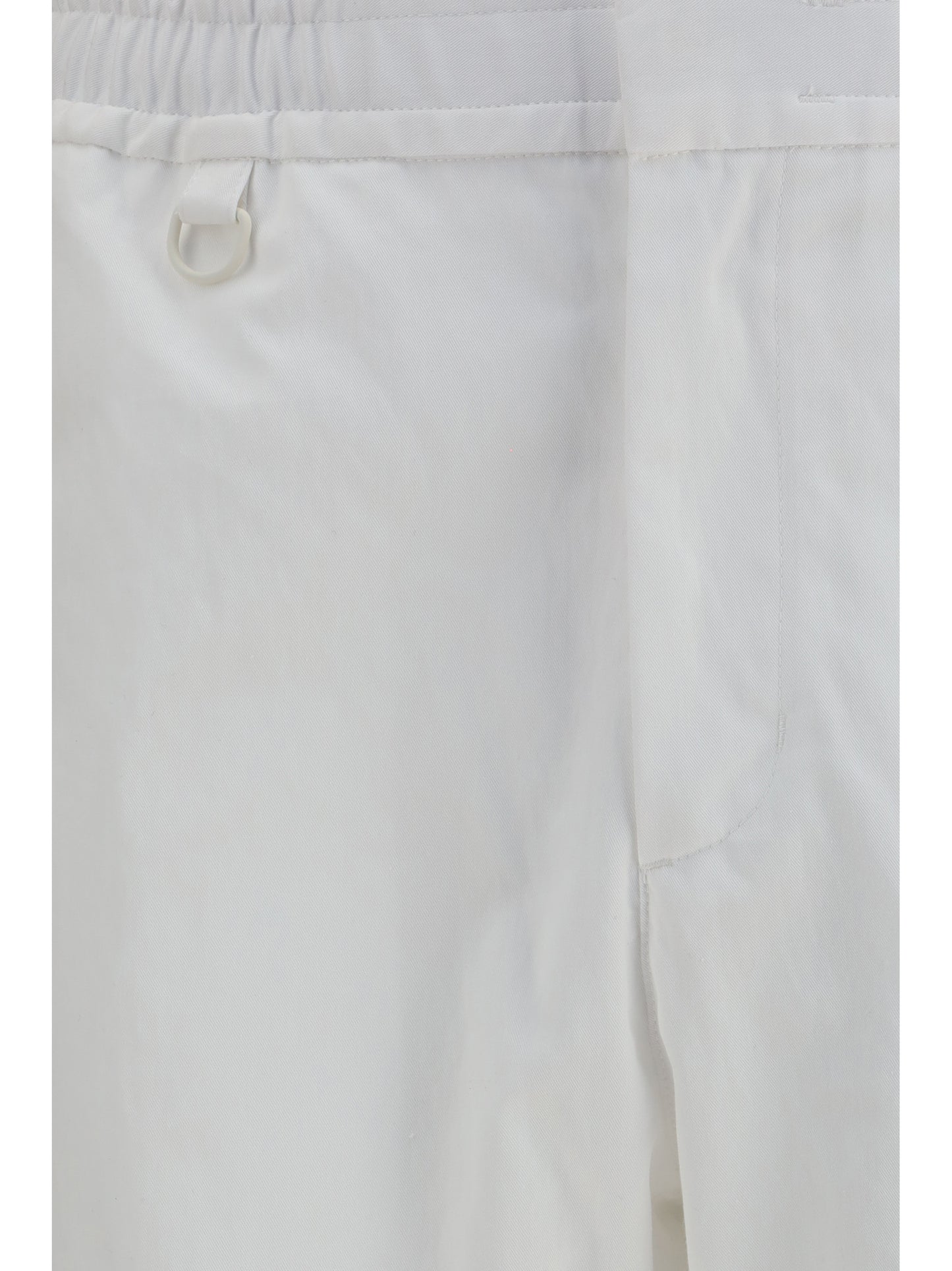 Straight-Leg Trousers White