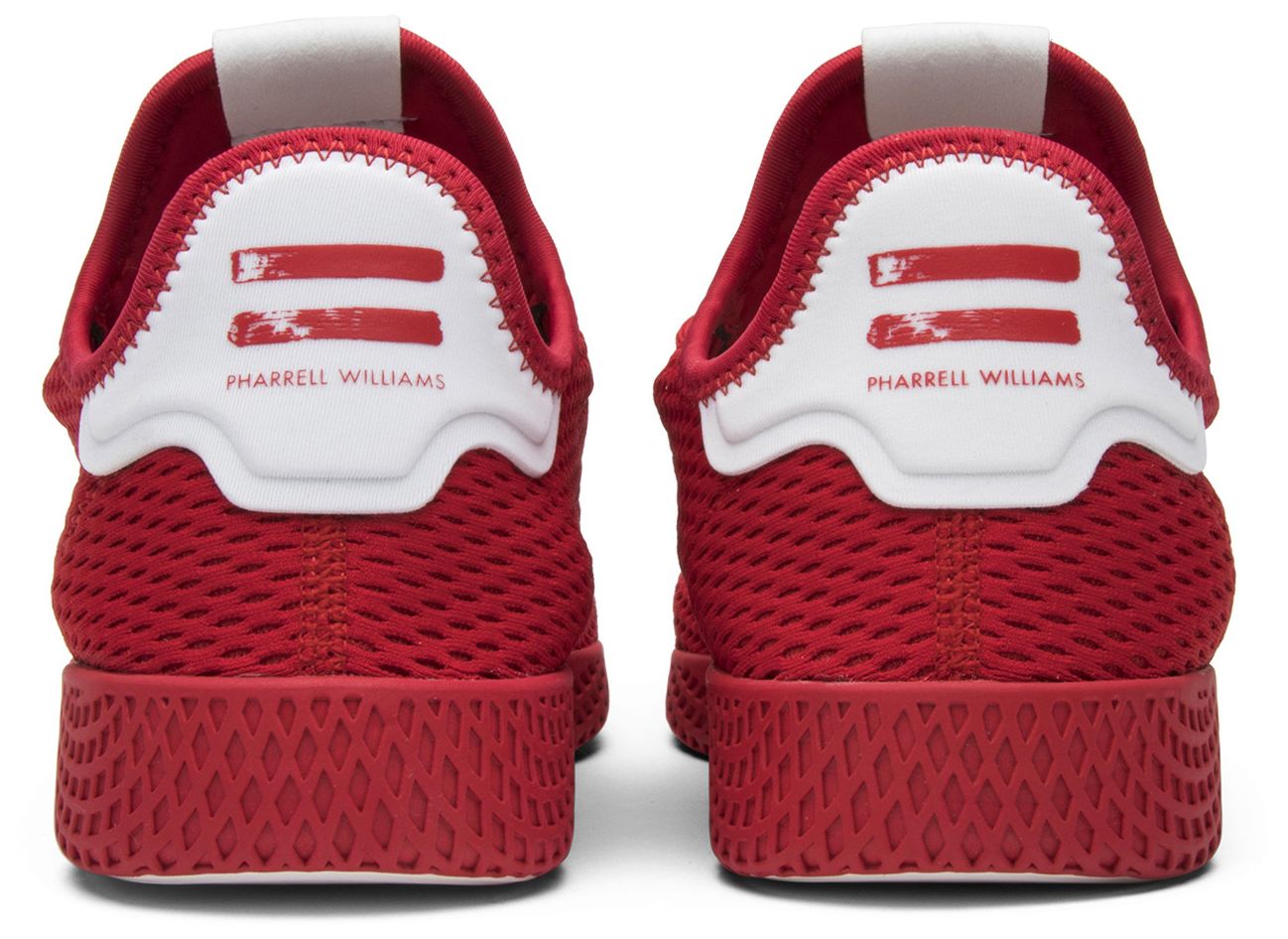 [by8720] Mens Adidas Pharrell X Adidas Tennis Hu 'scarlet Red'