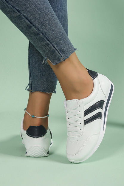 Threaded Pear Isabella Lace Up Flat Shoes