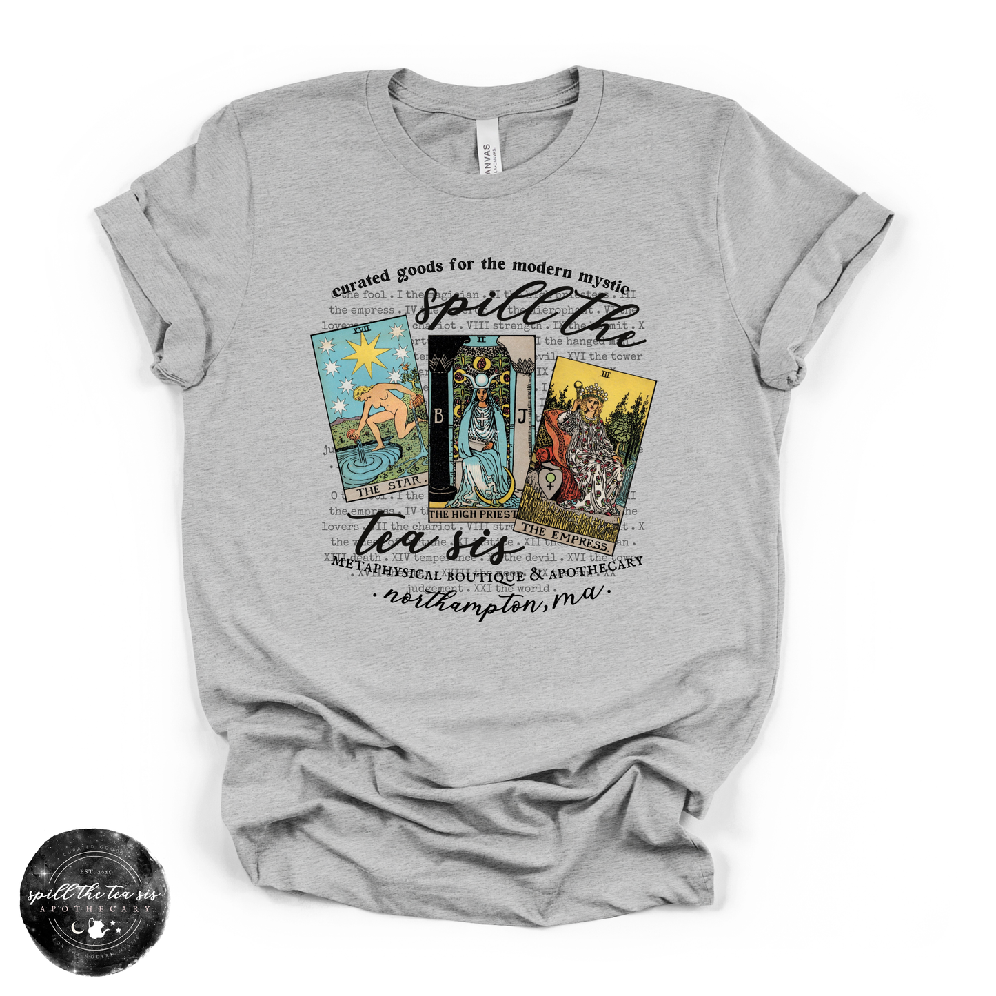 Spill The Tea Sis Tarot Tee | Witchy Tarot Graphic T-Shirt
