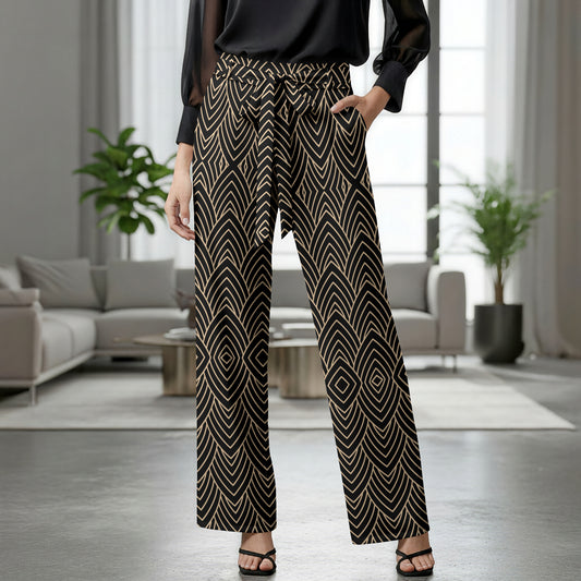 Beige and Black-