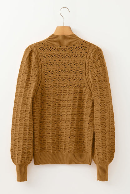 Threaded Pear Aria Edge Balloon Sleeve Sweater