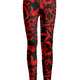 Red Black Floral