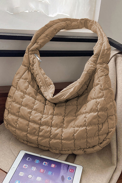 Threaded Pear Kylie Quilted Zipper Tote Bag
